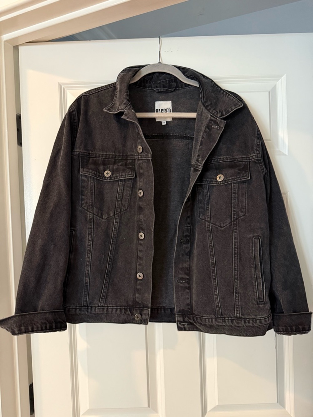 Black Denim Jacket - Classic Women's Trucker